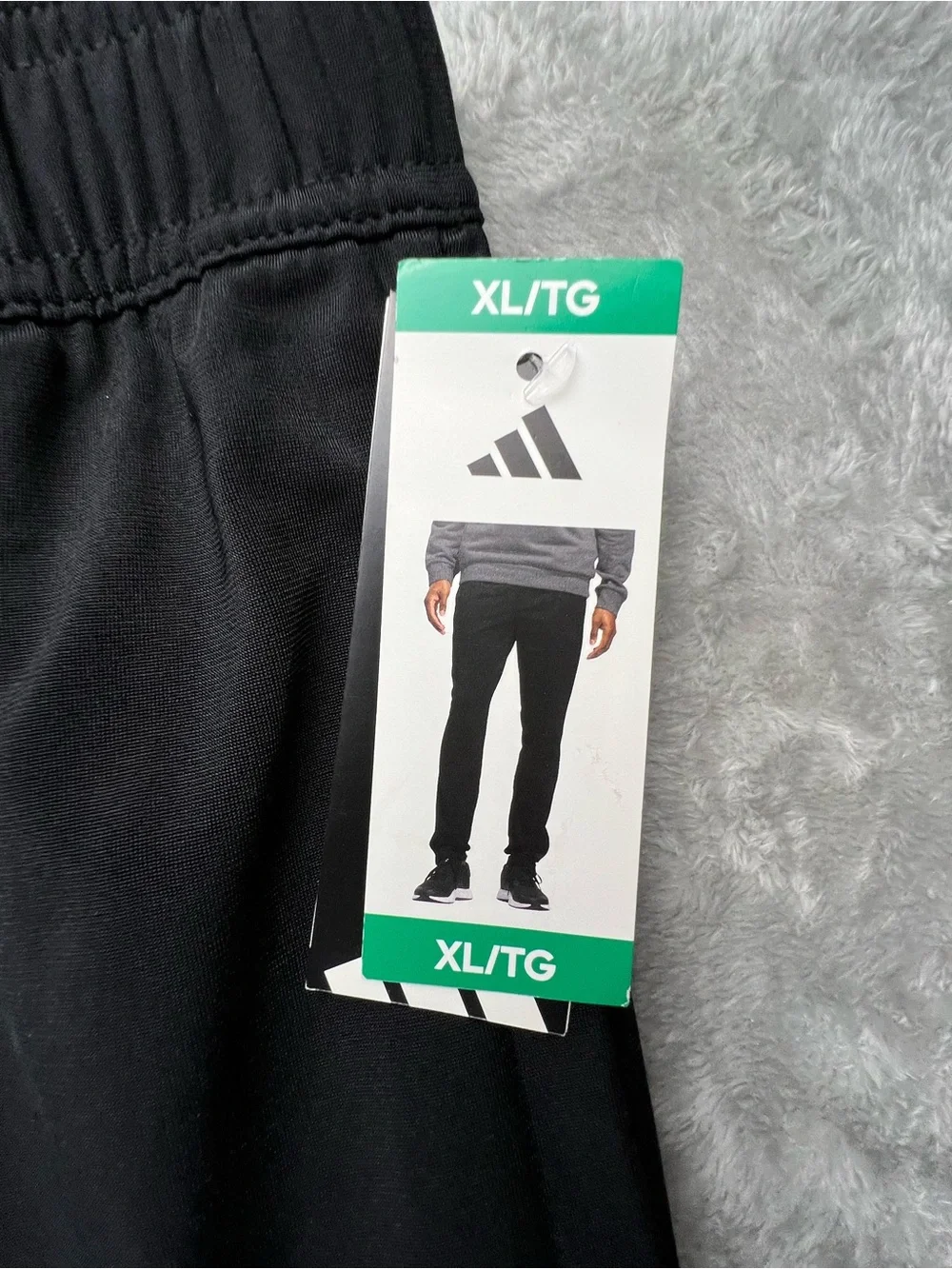 adidas Lightweight Tricot Track Pants Mens Size XL Black Tapered Leg KD3638 NWT